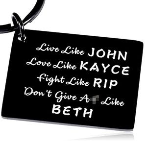 Yellowstone Black keychain